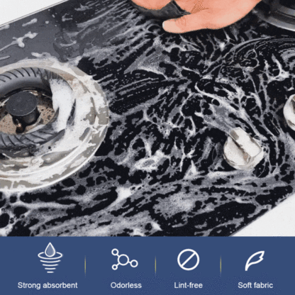 This magic cloth is amazing for cleaning glass and mirrors, leaving them crystal clear!