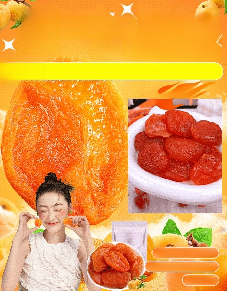 California's specialty golden dried apricots are thick, seedless, and boast a rich fruit aroma with a soft and sweet taste! 