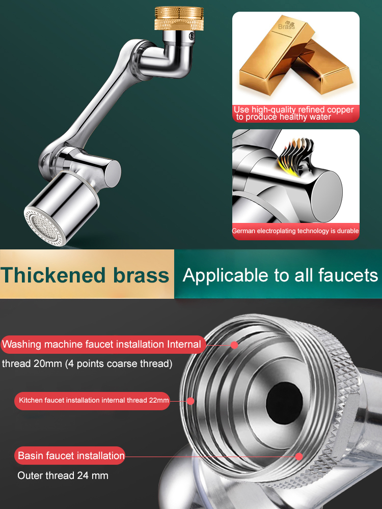 Installing this mechanical arm extender on the home faucet is incredibly useful!