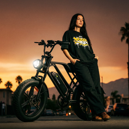 CycHunter Moped Style Ebike