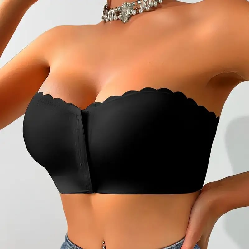 🔥BUY 1 GET 1 FREE(Add 2 Pcs To Cart)🔥Seamless Front Closure Strapless Bandeau Bra