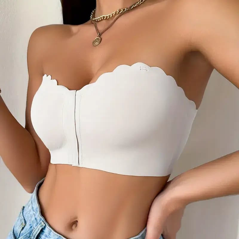 🔥BUY 1 GET 1 FREE(Add 2 Pcs To Cart)🔥Seamless Front Closure Strapless Bandeau Bra
