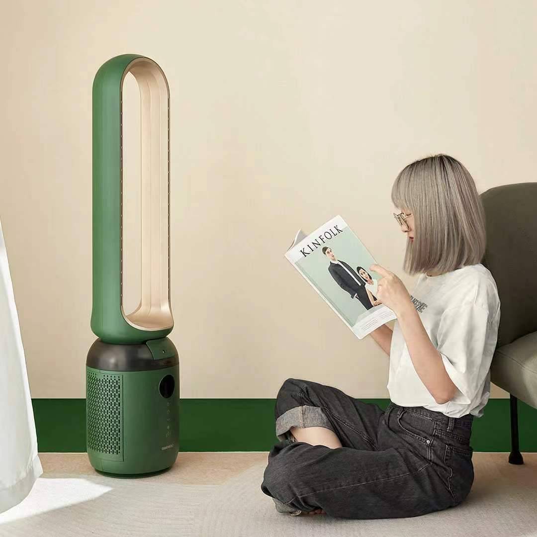 Purifying and humidifying bladeless fan