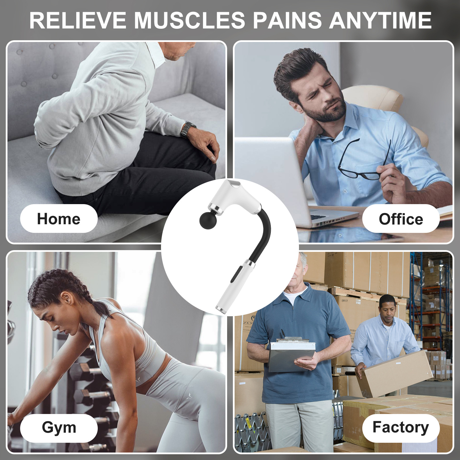 Multifunctional massage gun