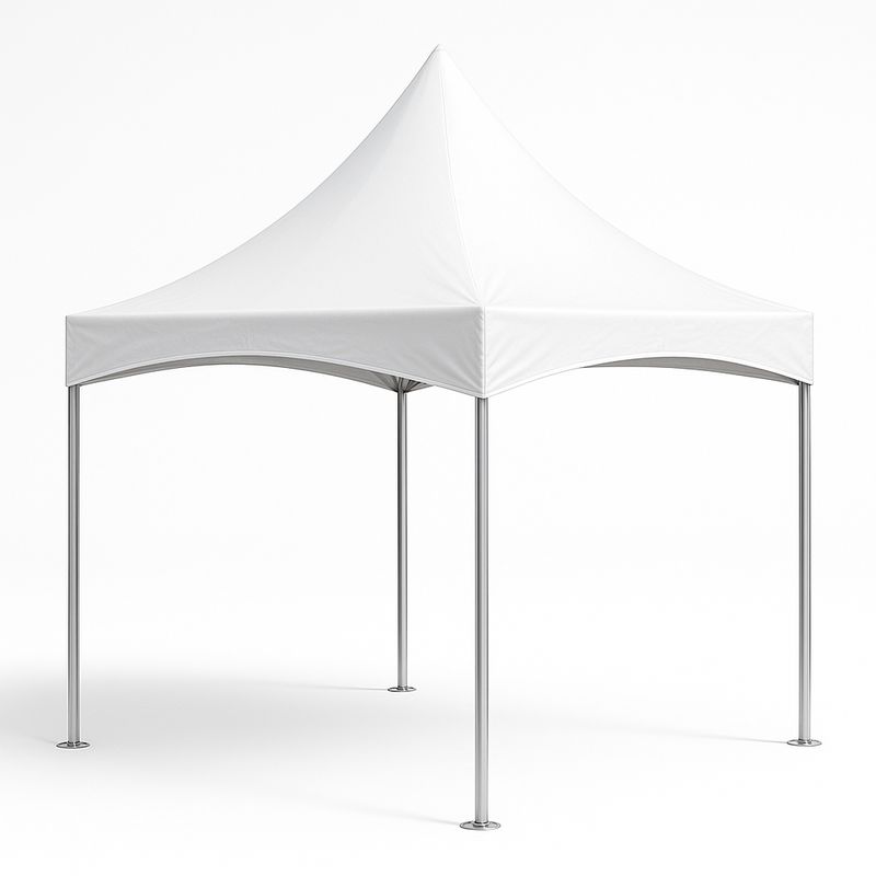 Tonnelle Blanche Acier 3x3m