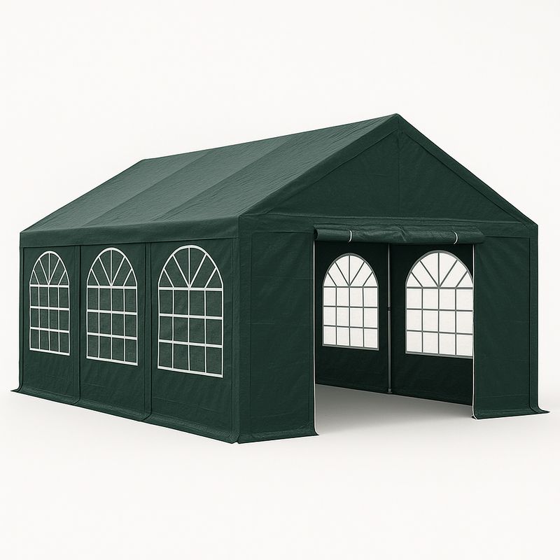 Tente de réception PVC 5x10m Vert