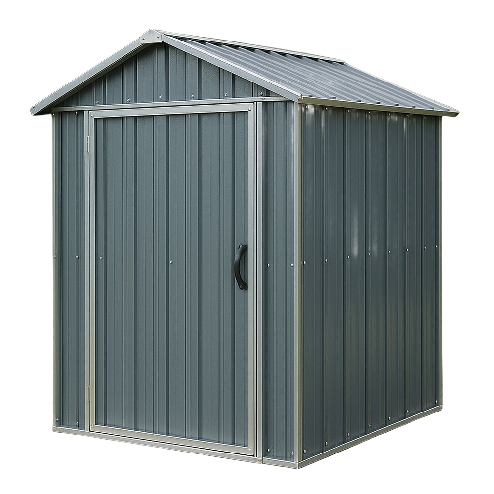 Abri de Jardin Métal Gris 200x130x180cm