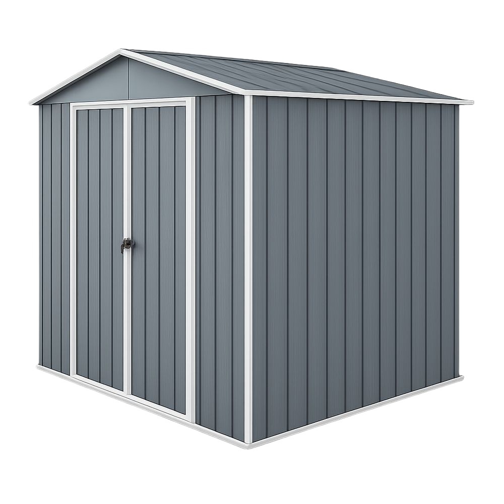 Abri de Jardin Métal Gris 2.5m²