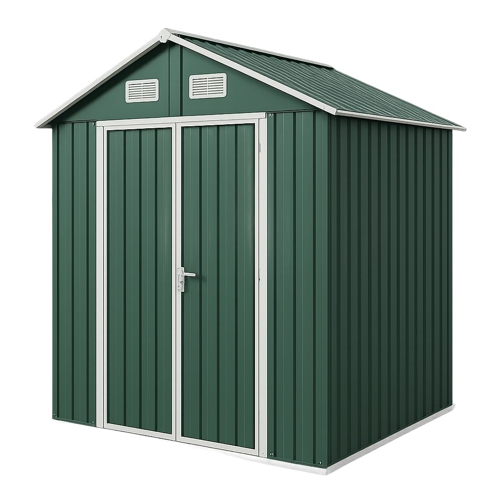 Abri de Jardin Métal Vert 185x150x190 cm