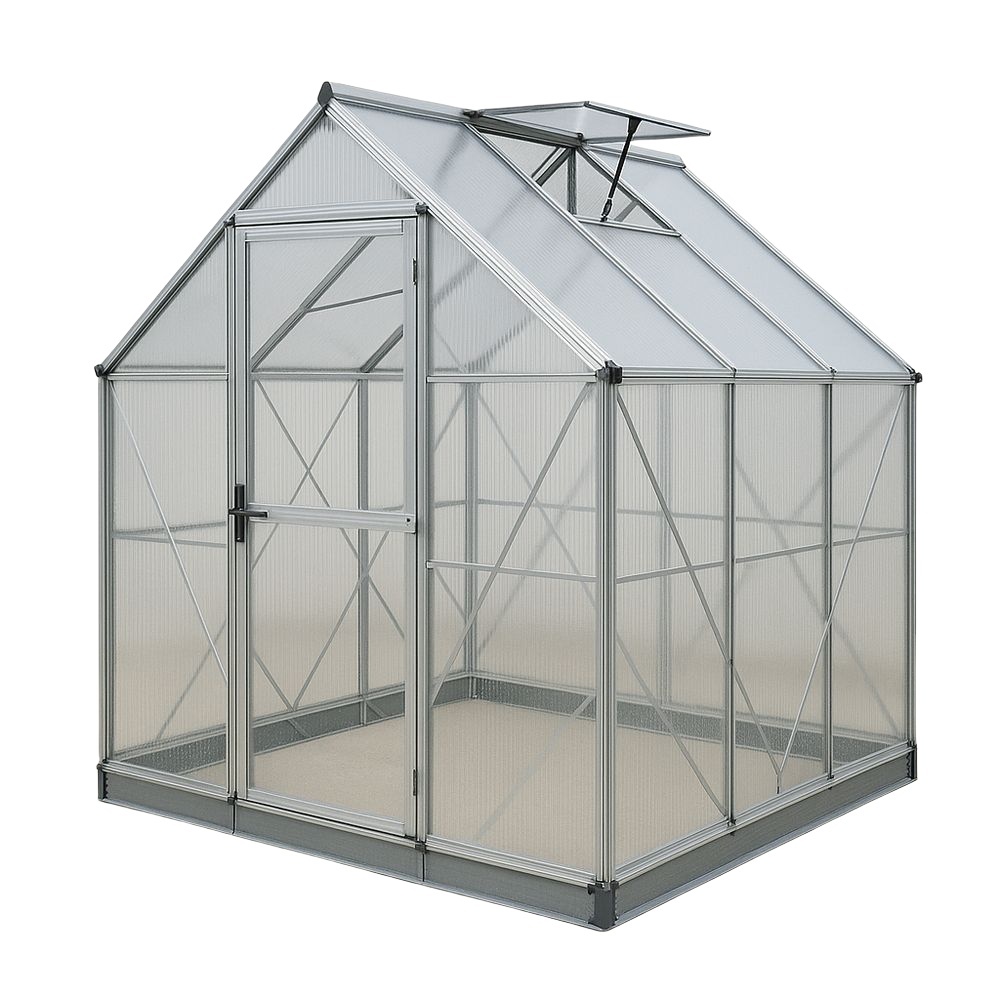 Serre en Aluminium et Polycarbonate Transparente 190x185x195 cm