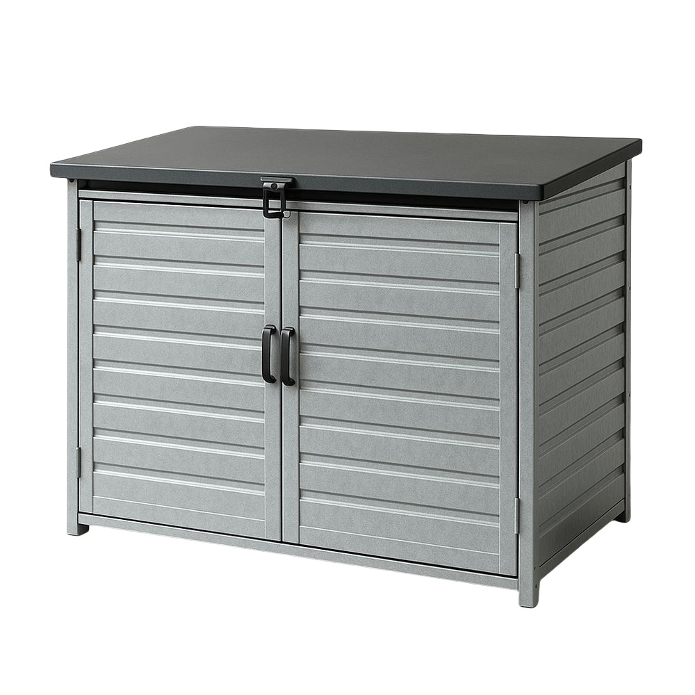 Armoire de rangement extérieur en acier galvanisé Gris 80x60x90cm