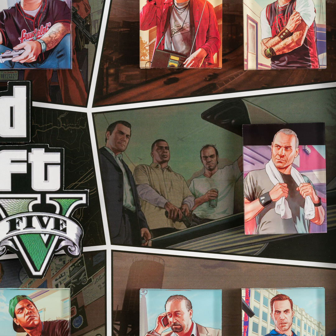 Framed Grand Theft Auto V