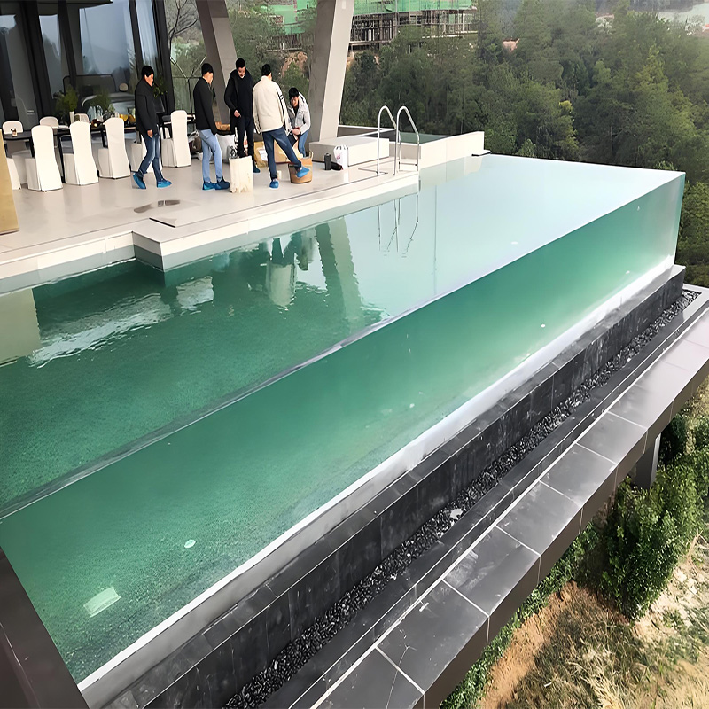 【Customized】transparent acrylic swimming pool  / wading pool baffle
