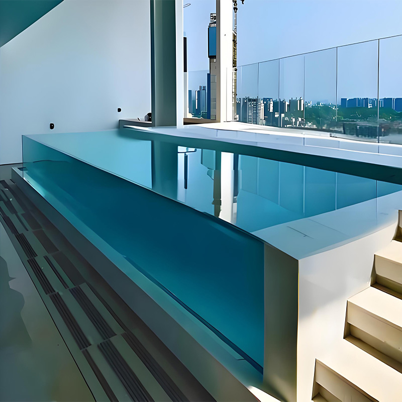 【Customized】large swimming pool borderless acrylic panels　/ aquarium viewing panels