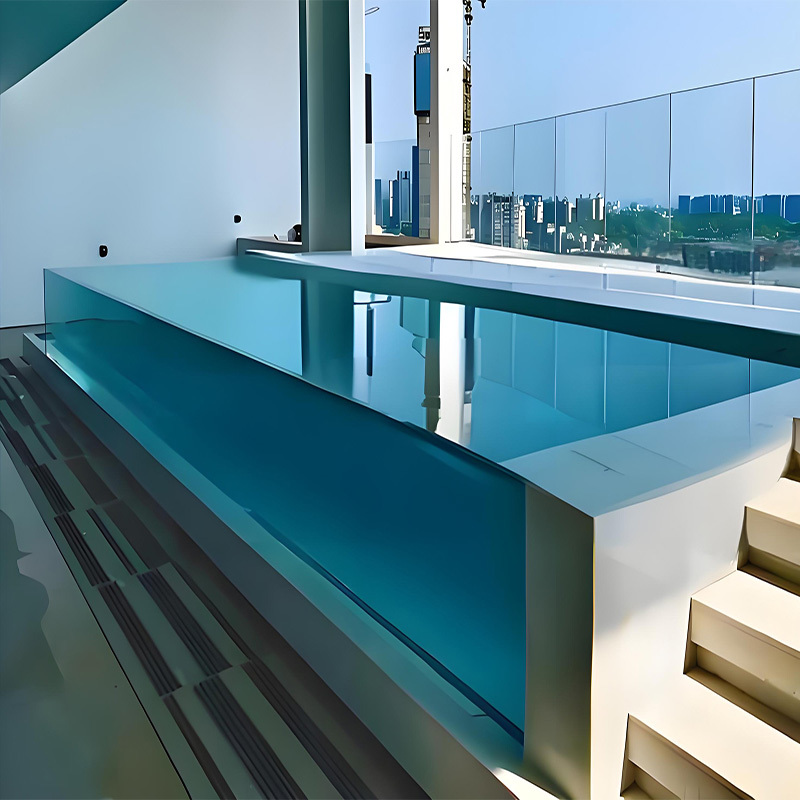 【Customized】large swimming pool borderless acrylic panels　/ aquarium viewing panels