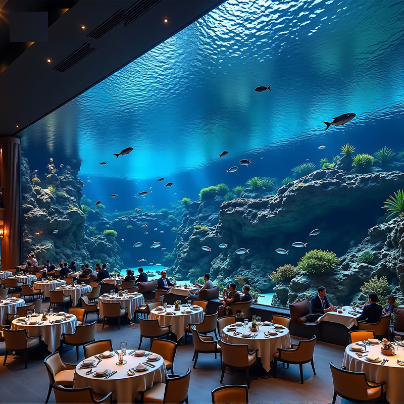 【Customized】 Acrylic Transparent Window for Aquariums and Oceanariums - Free Design