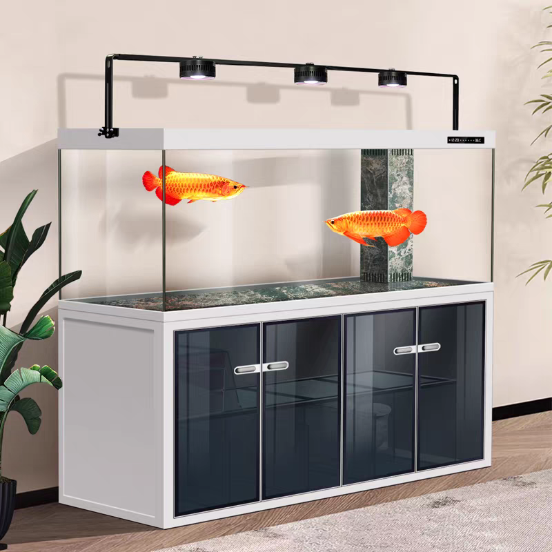 【Customized】High-end luxury gold and silver dragon fish tank bottom filtration system