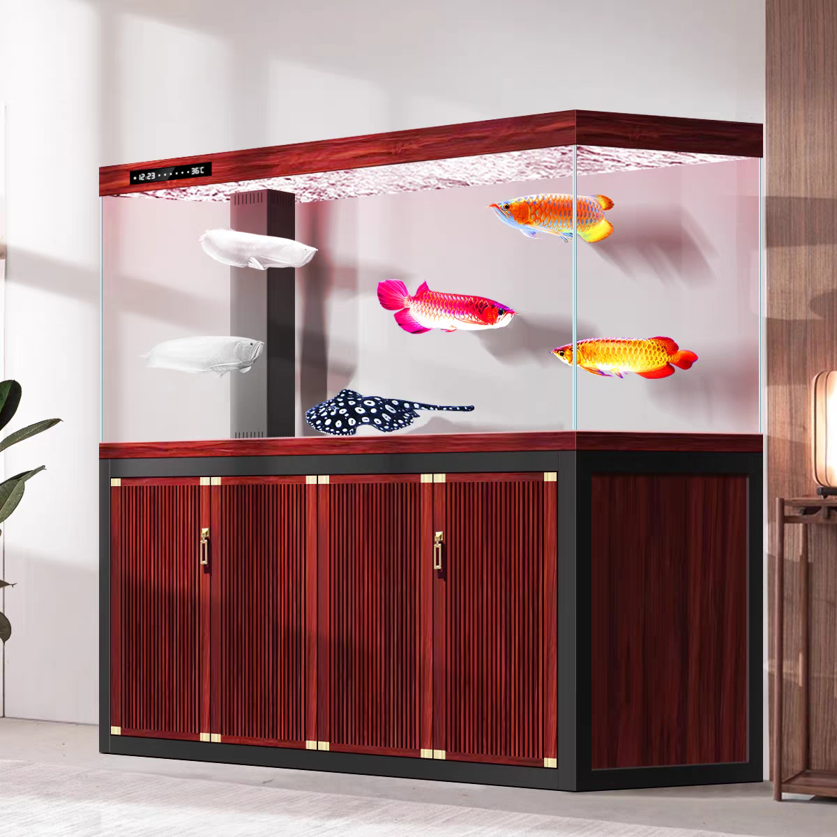 【Customized】Screen partition ultra-white glass ecological aquarium