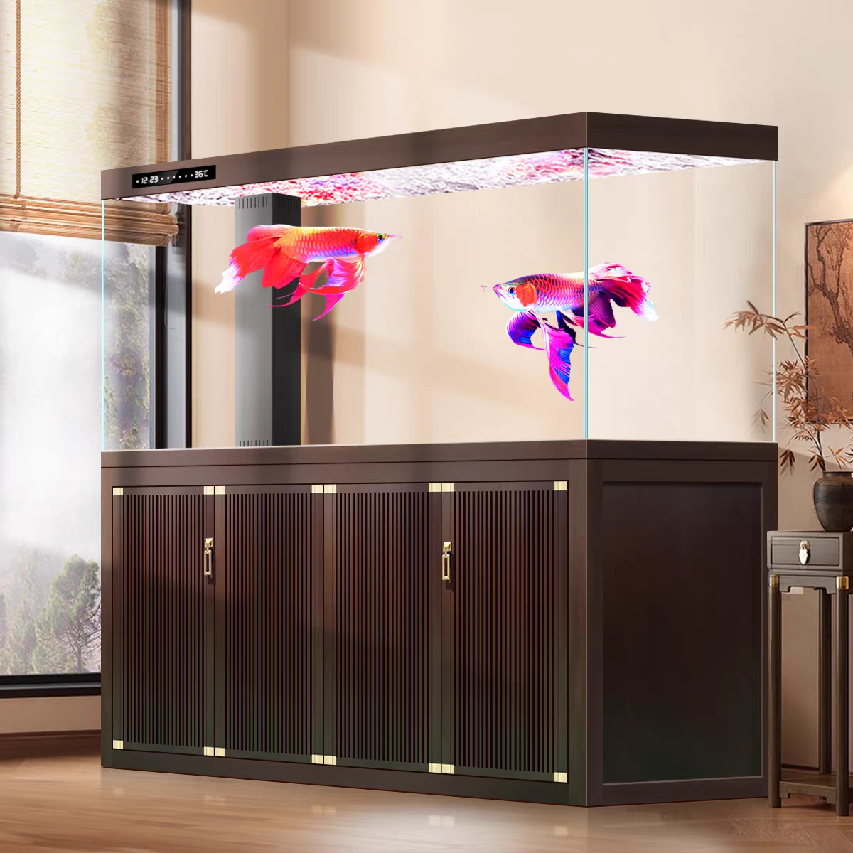 【Customized】Screen partition ultra-white glass ecological aquarium