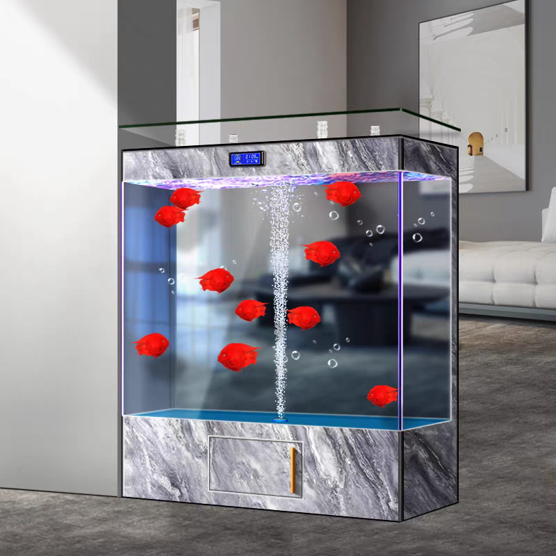 【Customized】Ultra-clear glass ecological aquarium with intelligent control