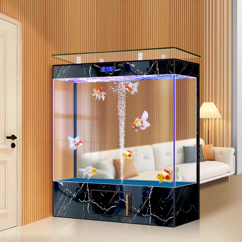 【Customized】Ultra-clear glass ecological aquarium with intelligent control