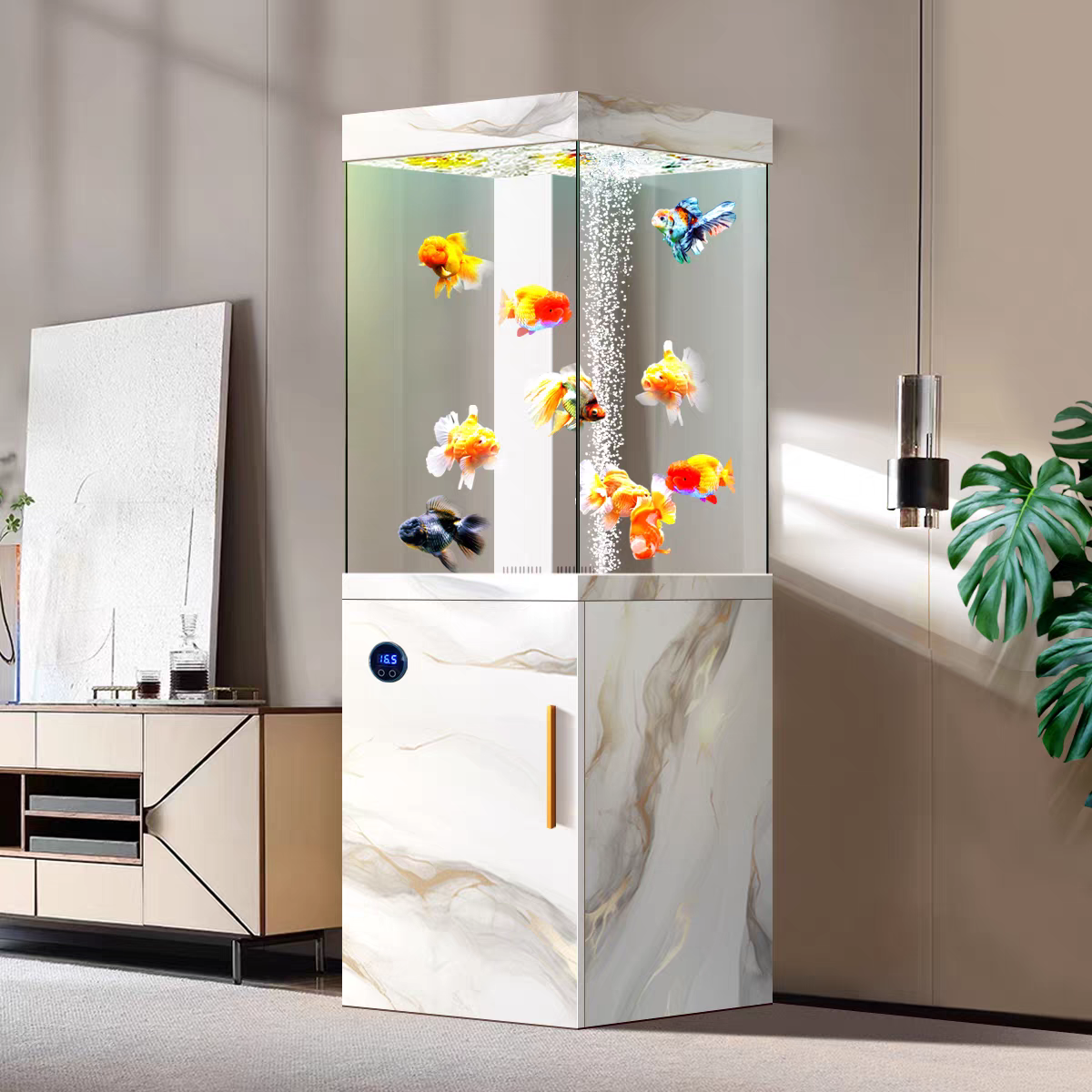 【Customized】 Commercial screen partition floor ecological aquarium