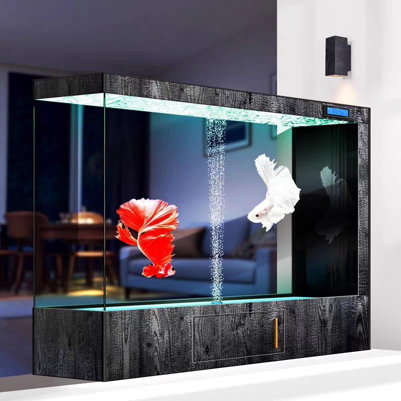 【Customized】 Porch screen partition ultra-white glass smart ecological aquarium