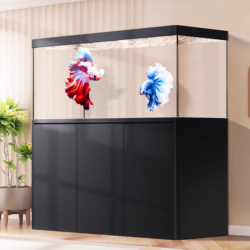 【Customized】 Aluminum alloy bottom cabinet for home fish tank with intelligent control and bottom filtration