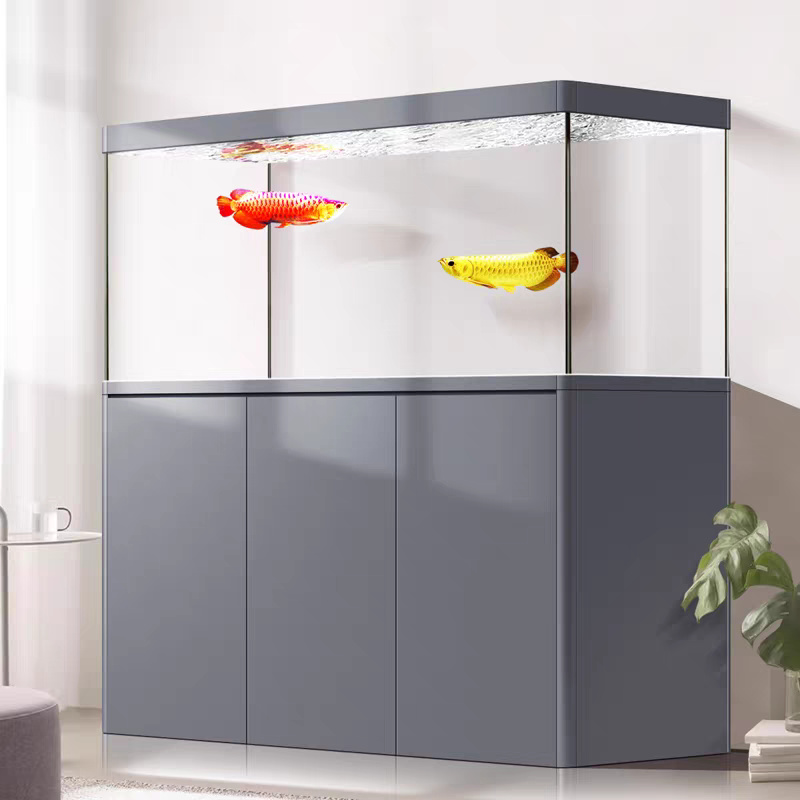 【Customized】 Aluminum alloy bottom cabinet for home fish tank with intelligent control and bottom filtration