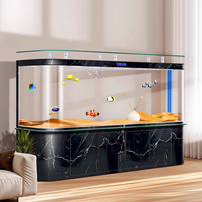 【Customized】Large Commercial Ecological Aquarium with Bottom Filtration
