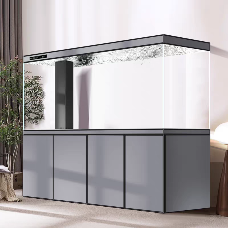 【Customized】 Floor-standing professional-grade bottom filter fish tank with intelligent control and long-term water