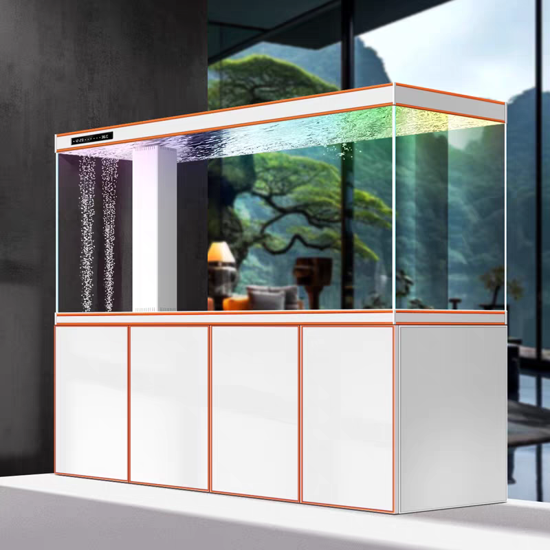 【Customized】 Floor-standing professional-grade bottom filter fish tank with intelligent control and long-term water