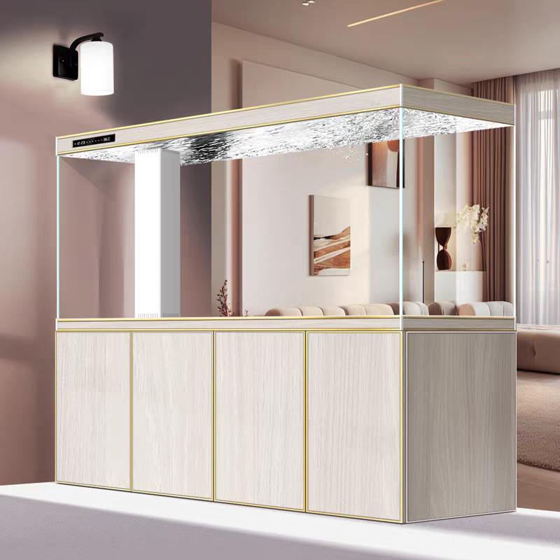 【Customized】 Floor-standing professional-grade bottom filter fish tank with intelligent control and long-term water