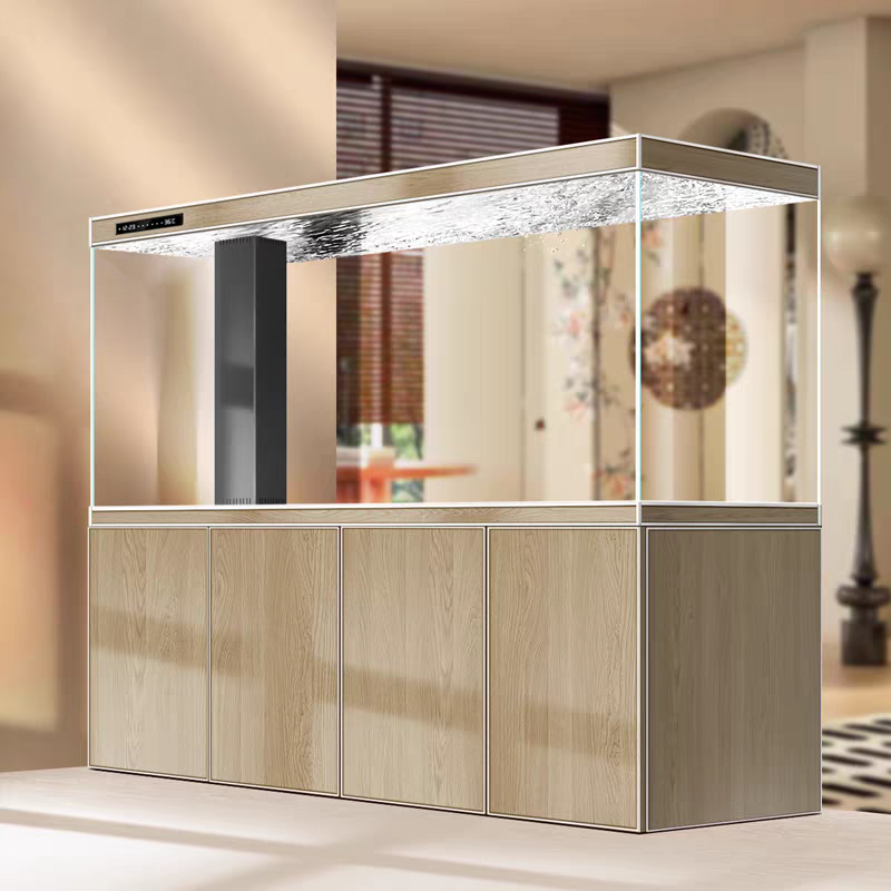 【Customized】 Floor-standing professional-grade bottom filter fish tank with intelligent control and long-term water