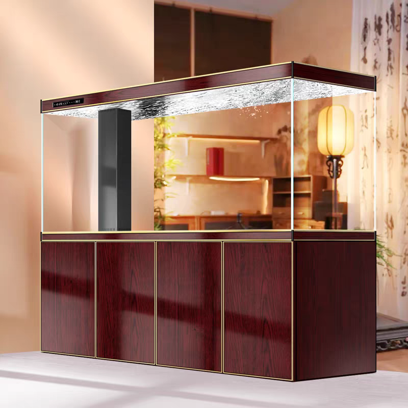 【Customized】 Floor-standing professional-grade bottom filter fish tank with intelligent control and long-term water