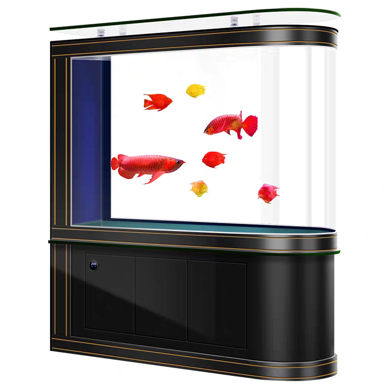 【Customized】Simple screen ultra-clear glass aquarium with intelligent control