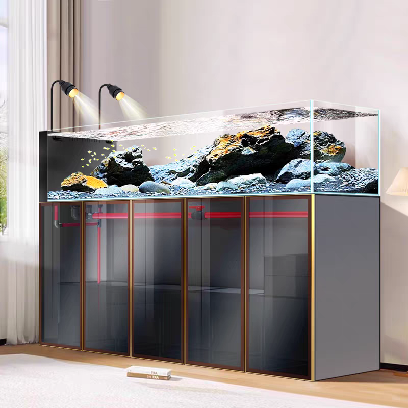 【Customized】Home stream tank original ecological landscape aquarium bottom filtration system