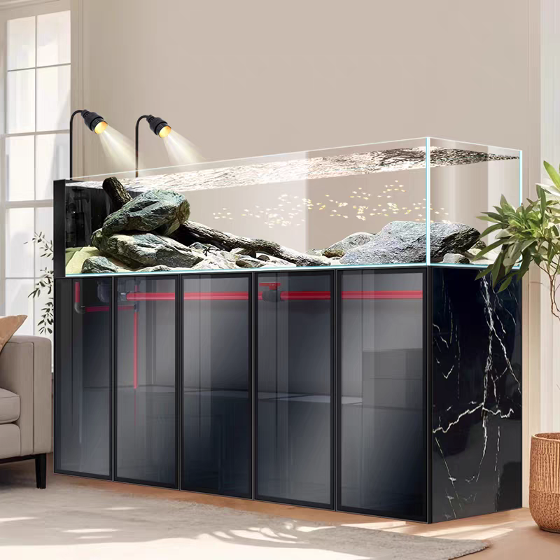 【Customized】Home stream tank original ecological landscape aquarium bottom filtration system