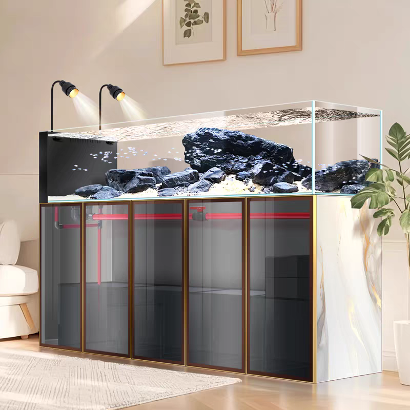 【Customized】Home stream tank original ecological landscape aquarium bottom filtration system