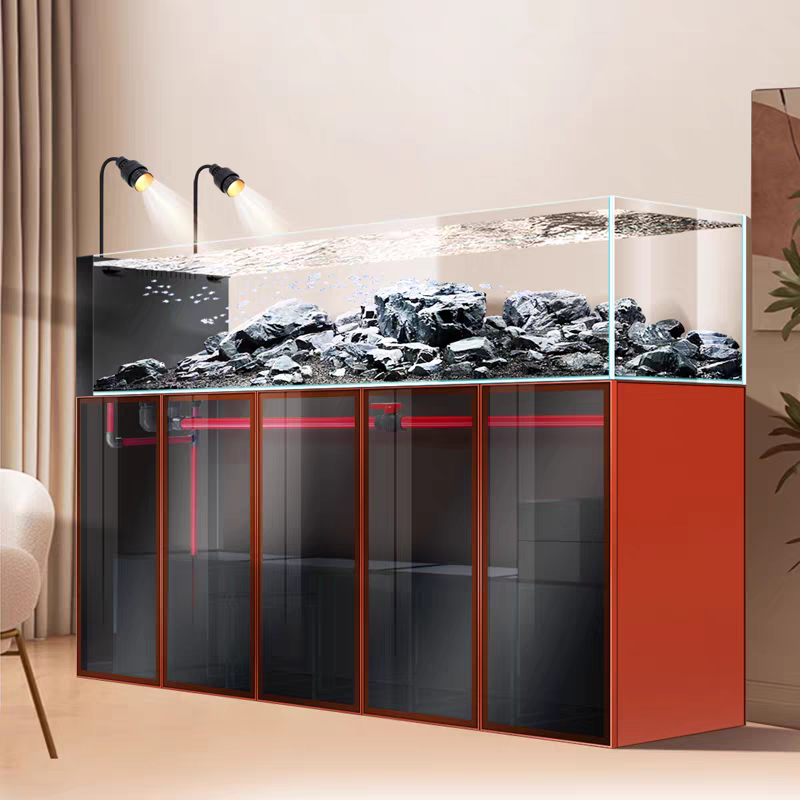 【Customized】Home stream tank original ecological landscape aquarium bottom filtration system