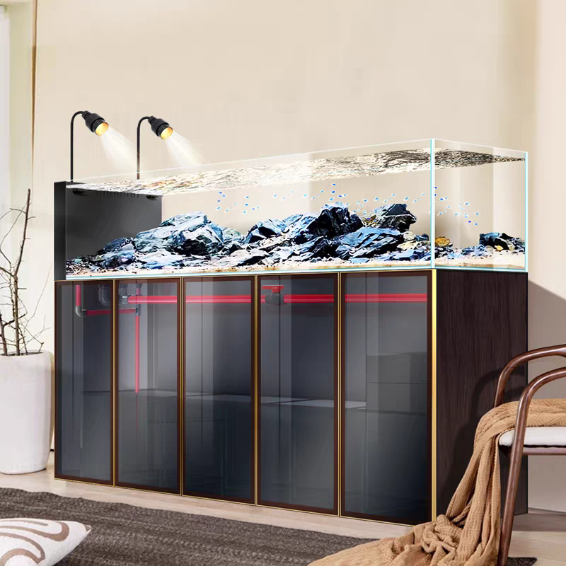 【Customized】Home stream tank original ecological landscape aquarium bottom filtration system