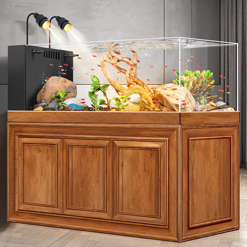 【Customized】 Intelligent Ecological Water Plant Tank Ultra-clear Glass Aquarium