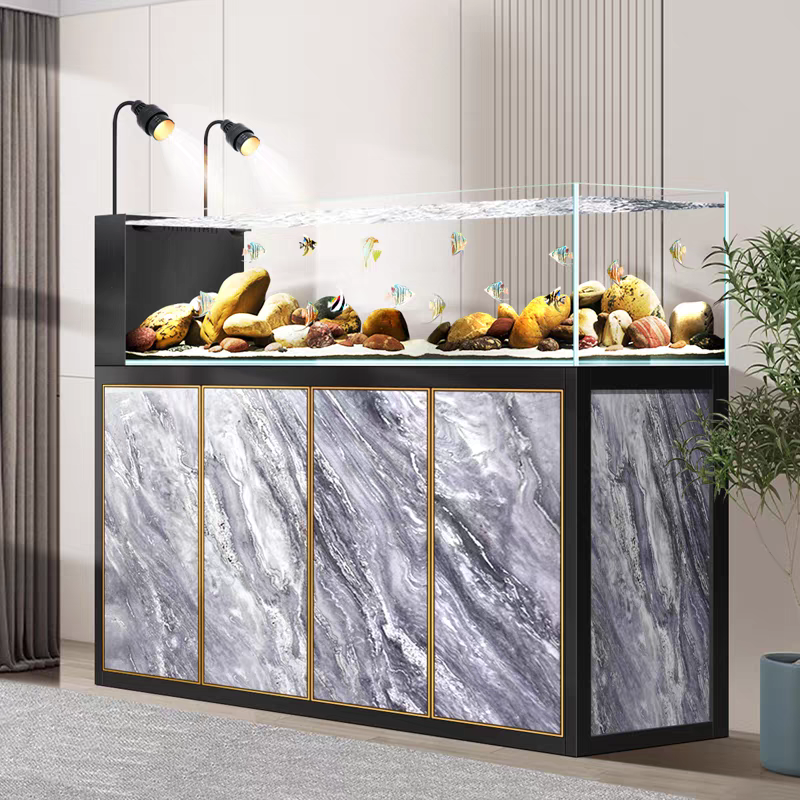 【Customized】Eco-friendly ultra-clear glass rainforest tank with bottom filtration system