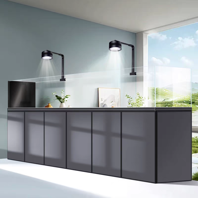 【Customized】Large original ecological Jiluo tank for home use ultra-white glass water plant tank