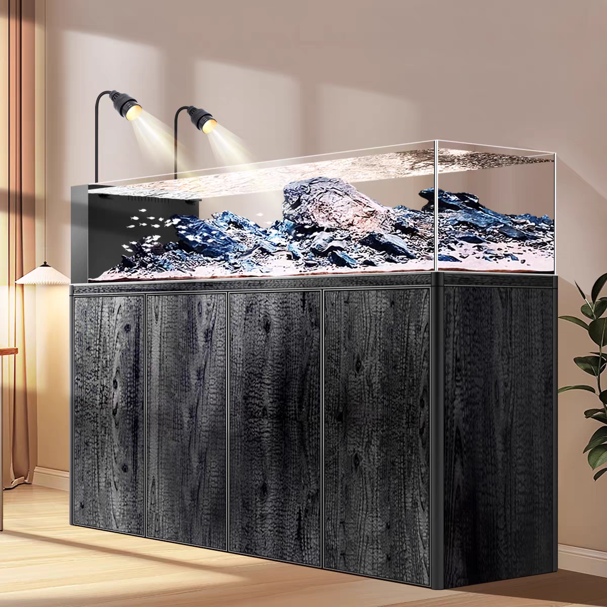 【Customized】 Large Home Use South American Original Ecological Stream Aquarium Ultra-clear Glass