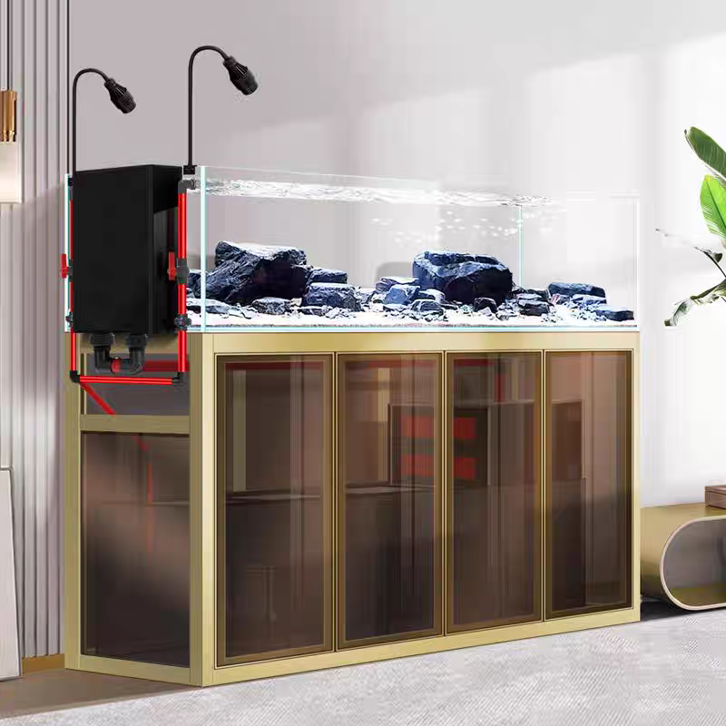 【Customized】 Industrial style stream tank   black glass backpack overflow