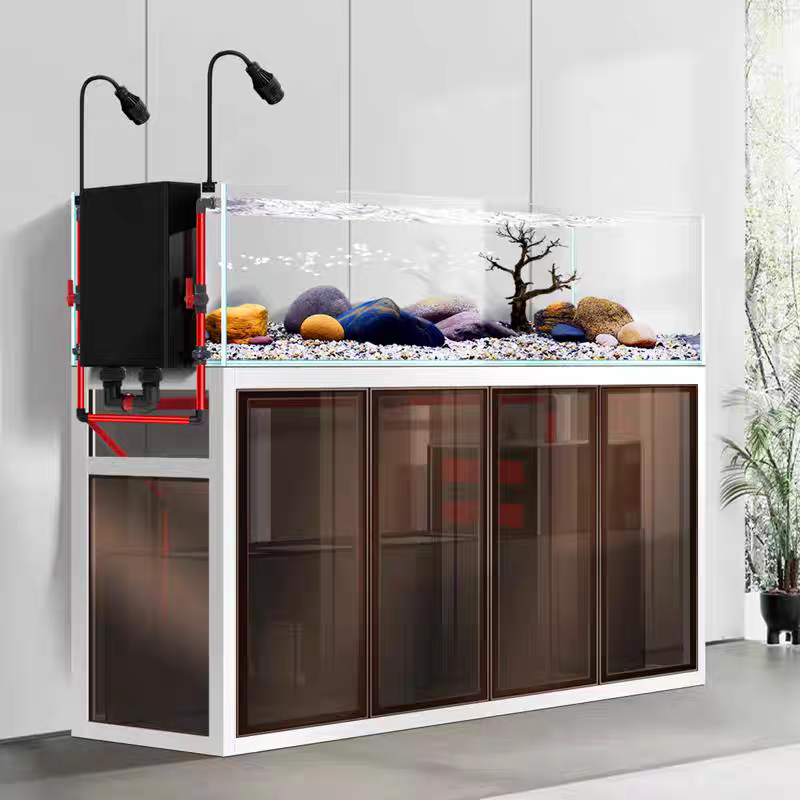 【Customized】 Industrial style stream tank   black glass backpack overflow