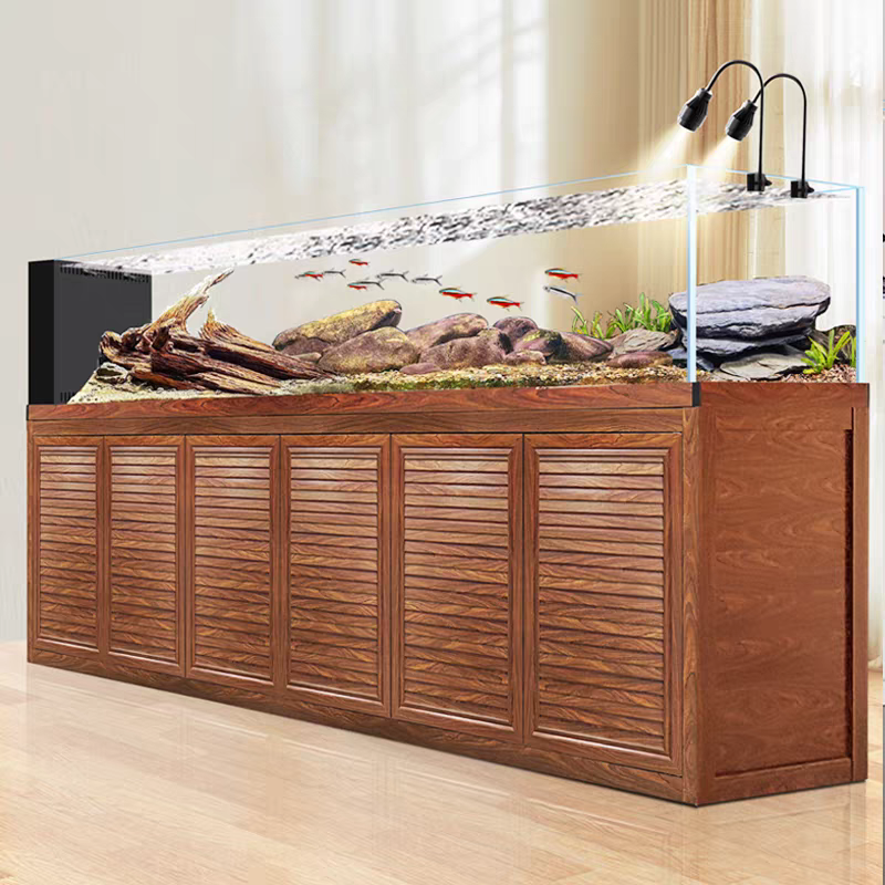 【Customized】Ultra-white glass ecological stream tank landscape aquarium