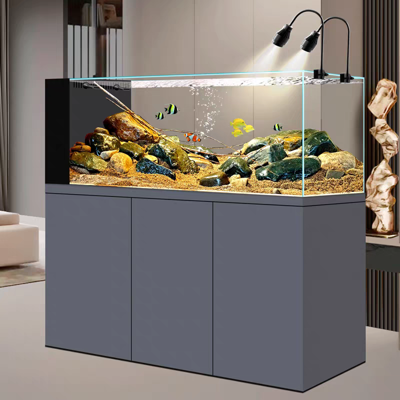 【Customized】Ultra-white glass ecological stream tank landscape aquarium