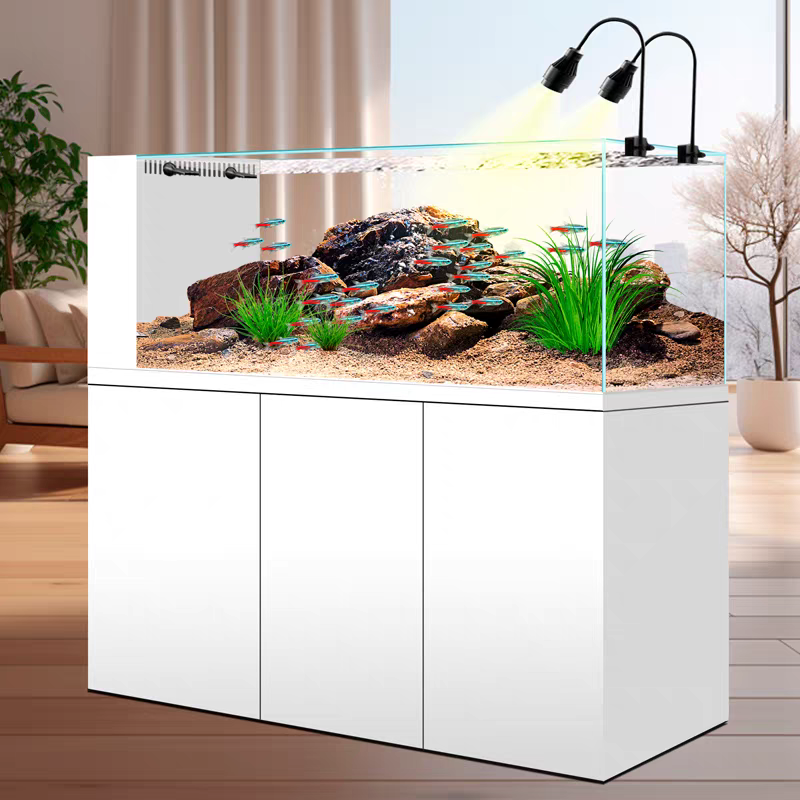 【Customized】Ultra-white glass ecological stream tank landscape aquarium